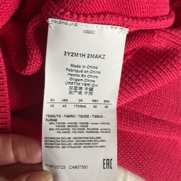 Emporio Armani Pink Knit Top Size IT40 US Small - Picture 11 of 16